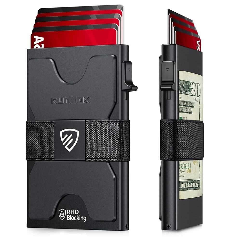 Slim Card Holder Wallet for Men, Minimalist RFID Blocking Wallet with